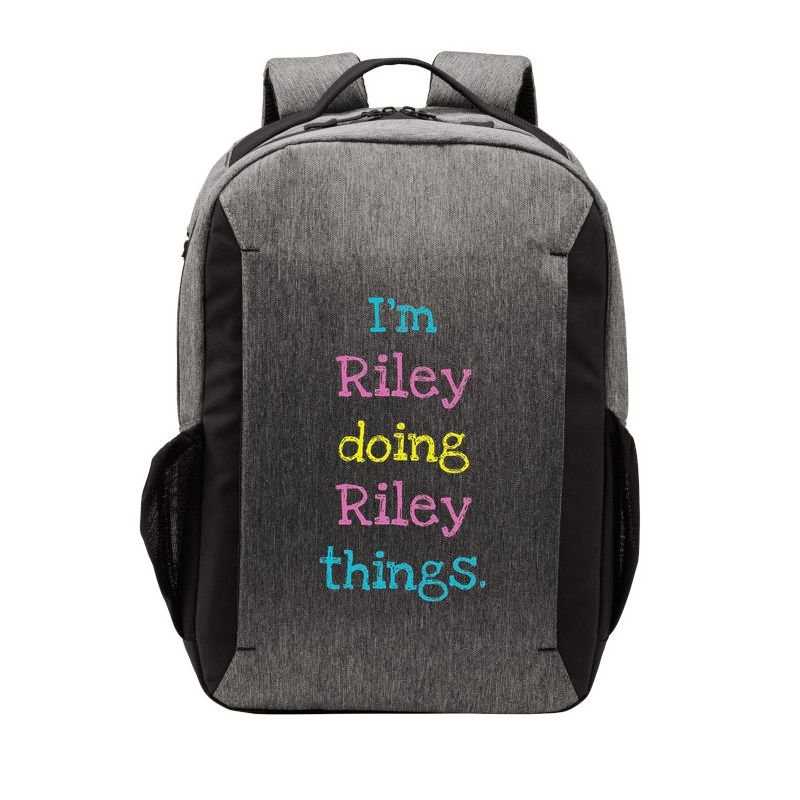 Riley Cute Personalized Text Kid's Gift Top For Girls Vector Backpack