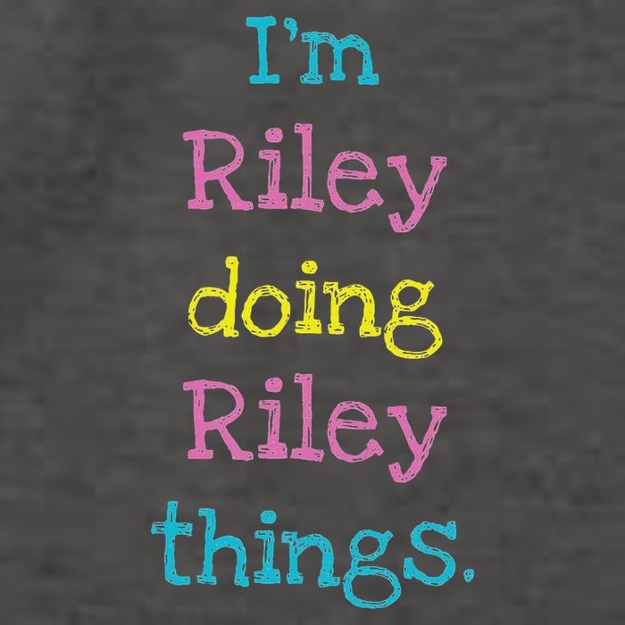 Riley Cute Personalized Text Kid's Gift Top For Girls Vector Backpack