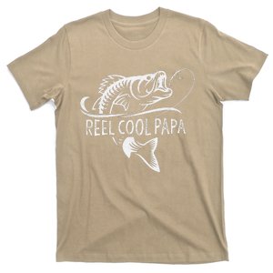 Reel Cool Papa Fishing Dad Gifts Father's Day Fisherman Fish T-Shirt