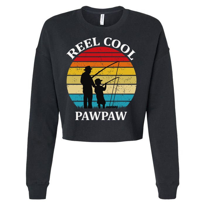 Reel Cool Paw Paw Cropped Pullover Crew