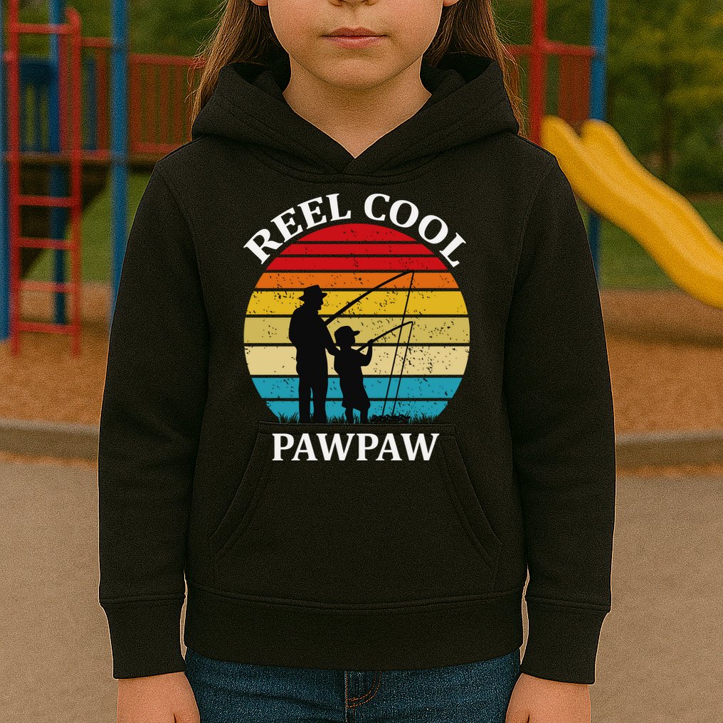 Reel Cool Paw Paw Kids Hoodie
