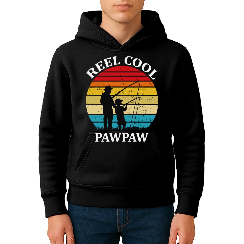 Reel Cool Paw Paw Kids Hoodie