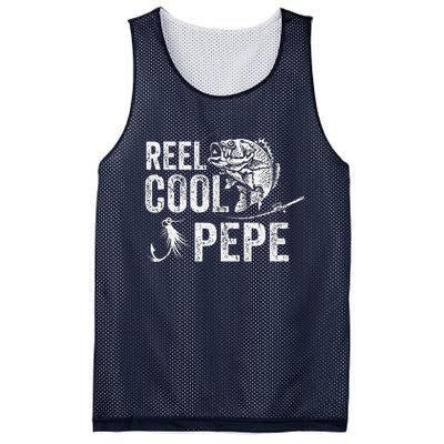 Reel Cool Pepe Fishing Fathers Day Gifts Mesh Reversible Basketball Jersey Tank