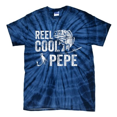 Reel Cool Pepe Fishing Fathers Day Gifts Tie-Dye T-Shirt