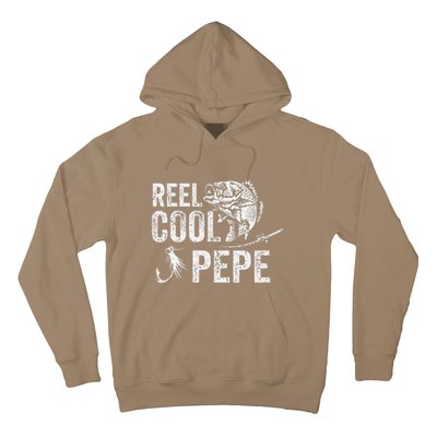 Reel Cool Pepe Fishing Fathers Day Gifts Hoodie