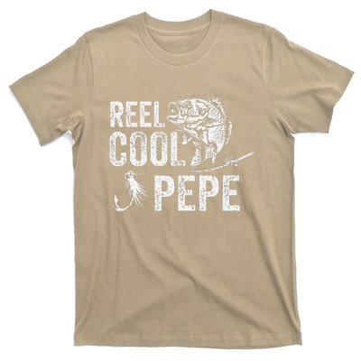 Reel Cool Pepe Fishing Fathers Day Gifts T-Shirt