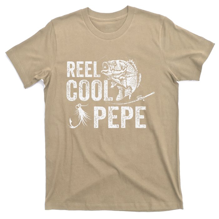 Reel Cool Pepe Fishing Fathers Day Gifts T-Shirt