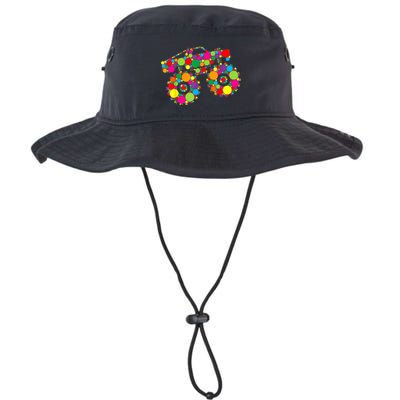 Retro Colorful Polka Dots Monster Truck Happy Dot Day Bucket Hat