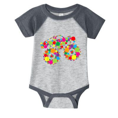 Retro Colorful Polka Dots Monster Truck Happy Dot Day Infant Baby Jersey Bodysuit
