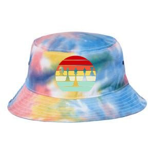 Retro Chess Pieces Tie Dye Newport Bucket Hat