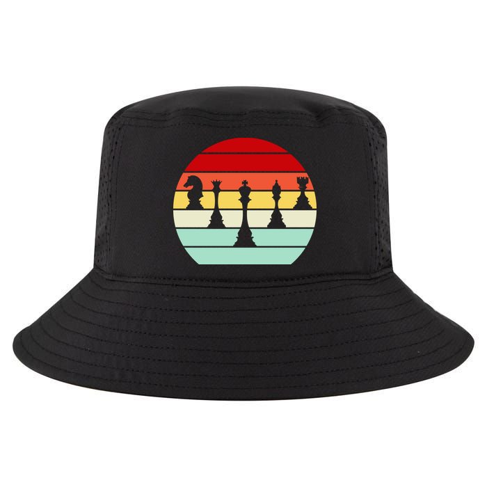 Retro Chess Pieces Cool Comfort Performance Bucket Hat
