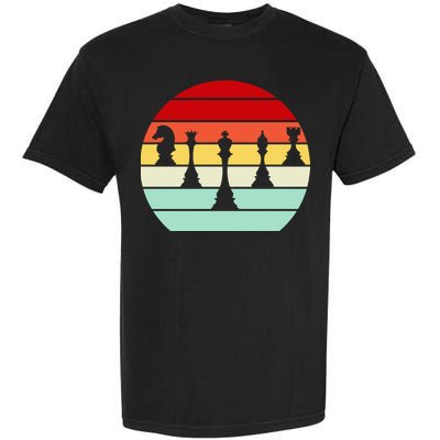 Retro Chess Pieces Garment-Dyed Heavyweight T-Shirt