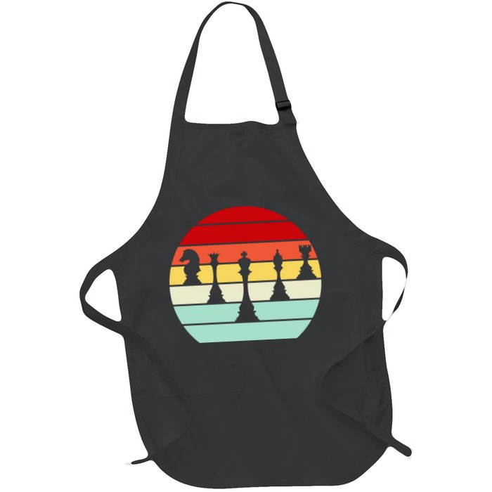 Retro Chess Pieces Apron