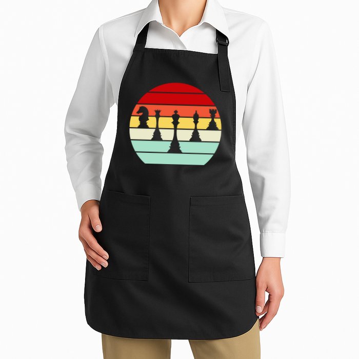 Retro Chess Pieces Apron