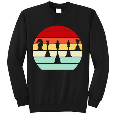 Retro Chess Pieces Sweatshirt
