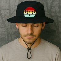 Retro Chess Pieces Bucket Hat