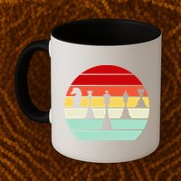 Retro Chess Pieces Mug