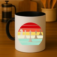 Retro Chess Pieces Mug