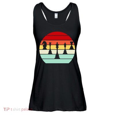 Retro Chess Pieces Ladies Essential Flowy Tank