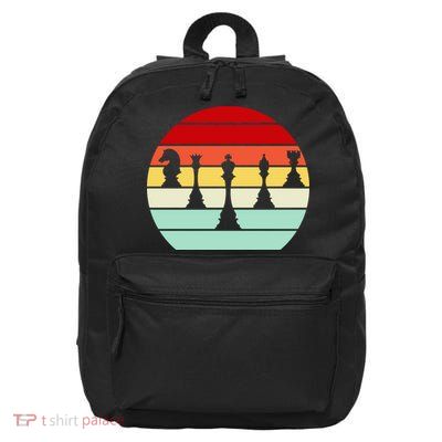 Retro Chess Pieces 16 in Basic Backpack