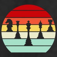 Retro Chess Pieces Golf Towel