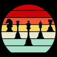 Retro Chess Pieces Zip Tote Bag