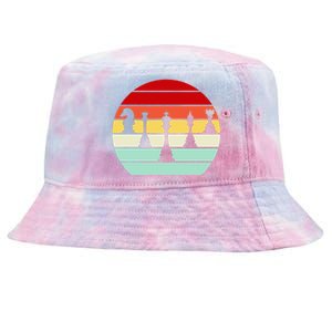 Retro Chess Pieces Tie-Dyed Bucket Hat