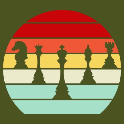 Retro Chess Pieces T-Shirt