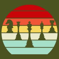 Retro Chess Pieces Short Acrylic Beanie