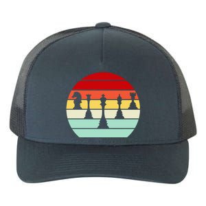 Retro Chess Pieces Yupoong Adult 5-Panel Trucker Hat