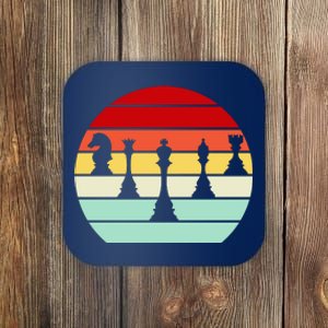 Retro Chess Pieces Coaster