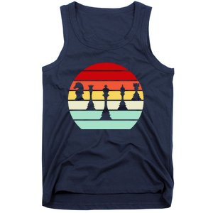 Retro Chess Pieces Tank Top