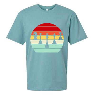 Retro Chess Pieces Sueded Cloud Jersey T-Shirt
