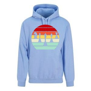 Retro Chess Pieces Unisex Surf Hoodie