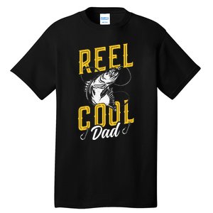 Reel Cool Papa Fishing Dad Gifts Father's Day Fisherman Fish Tall T-Shirt