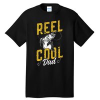 Reel Cool Papa Fishing Dad Gifts Father's Day Fisherman Fish Tall T-Shirt