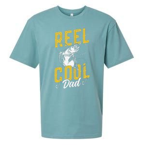 Reel Cool Papa Fishing Dad Gifts Father's Day Fisherman Fish Sueded Cloud Jersey T-Shirt