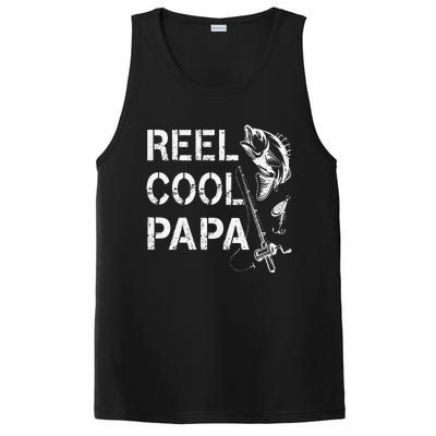 Reel Cool Papa Fishing Dad Gifts Fathers Day Fisherman Fish PosiCharge Competitor Tank