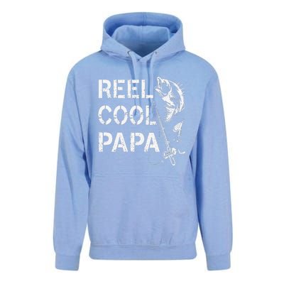 Reel Cool Papa Fishing Dad Gifts Fathers Day Fisherman Fish Unisex Surf Hoodie