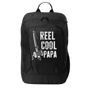 Reel Cool Papa Fishing Daddy Fathers Day City Backpack