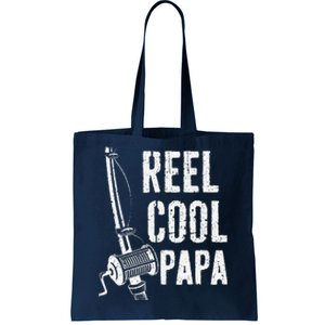 Reel Cool Papa Fishing Daddy Fathers Day Tote Bag