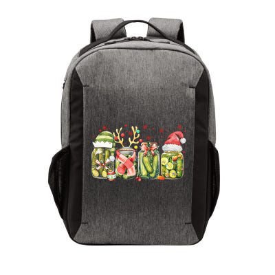 Retro Canned Pickle Christmas Light Xmas Pajama Pickle Lover Vector Backpack