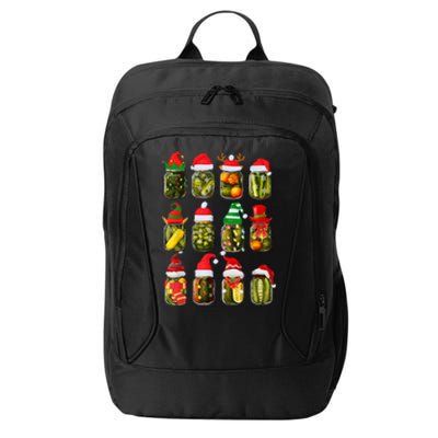 Retro Canned Pickles Jars Christmas Lights Canning Season City Backpack