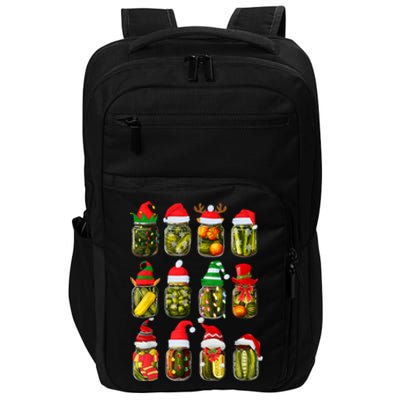 Retro Canned Pickles Jars Christmas Lights Canning Season Impact Tech Backpack