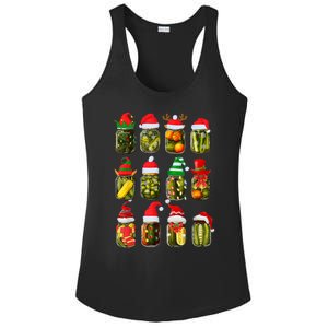 Retro Canned Pickles Jars Christmas Lights Canning Season Ladies PosiCharge Competitor Racerback Tank