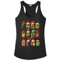 Retro Canned Pickles Jars Christmas Lights Canning Season Ladies PosiCharge Competitor Racerback Tank