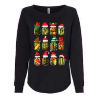 Retro Canned Pickles Jars Christmas Lights Canning Season Womens California Wash Sweatshirt