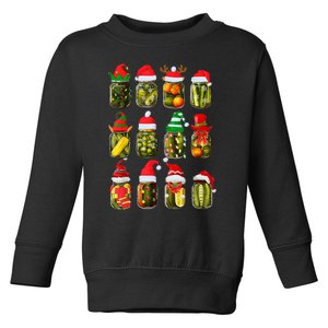 Retro Canned Pickles Jars Christmas Lights Canning Season Toddler Sweatshirt