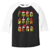 Retro Canned Pickles Jars Christmas Lights Canning Season Toddler Fine Jersey T-Shirt