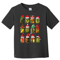 Retro Canned Pickles Jars Christmas Lights Canning Season Toddler T-Shirt